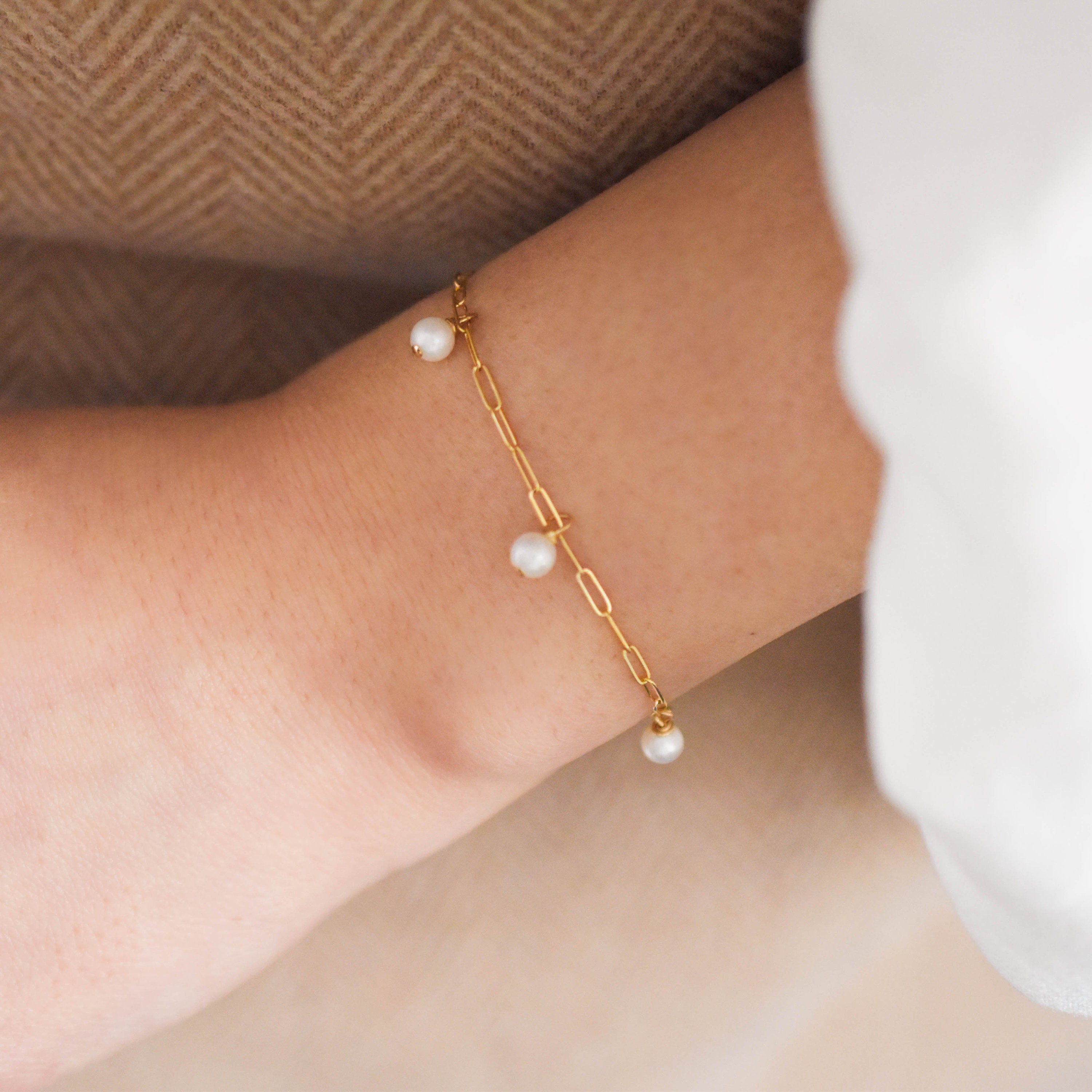 Natural Freshwater pearl Bracelet Charm Bangle Multilayer Jewelry Women  Fashion | eBay